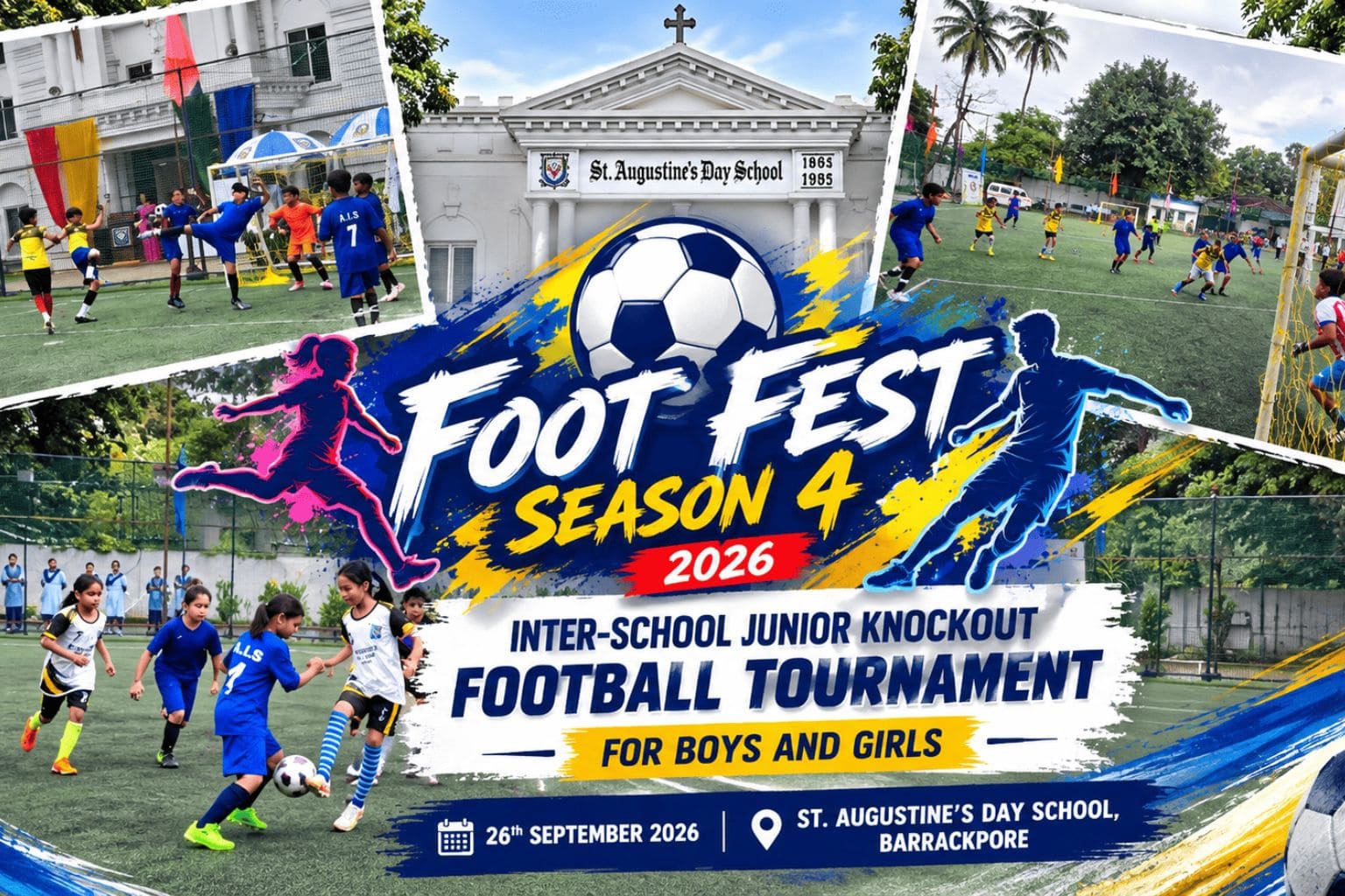 Inter-School Junior Knockout Football Tournament for Boys and Girls – Foot Fest Season 4, 2026 Inter-School Football Tournament 2026